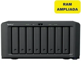 Synology DS1825+/16G NAS DiskStation - 8 Bahías 3.5"/2.5", Torre, 16GB DDR4 ECC, 2x 2.5GbE, Hasta 360TB, AMD Ryzen V1500B